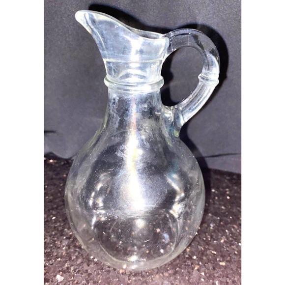 Vintage Clear Glass Syrup Bottle - Picture 11 of 12
